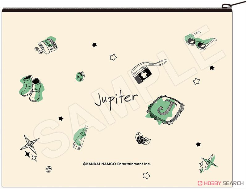 アイドルマスター SideM Design produced by Sanrio コットンポーチ＆缶バッジセット Jupiter (キャラクターグッズ) 商品画像2