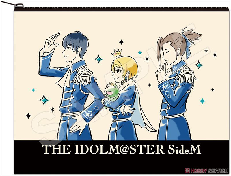 アイドルマスター SideM Design produced by Sanrio コットンポーチ＆缶バッジセット Beit (キャラクターグッズ) 商品画像1