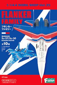 Sukhoi Su-27/Su-30 Flanker Family Box (Set of 10) (Plastic model)