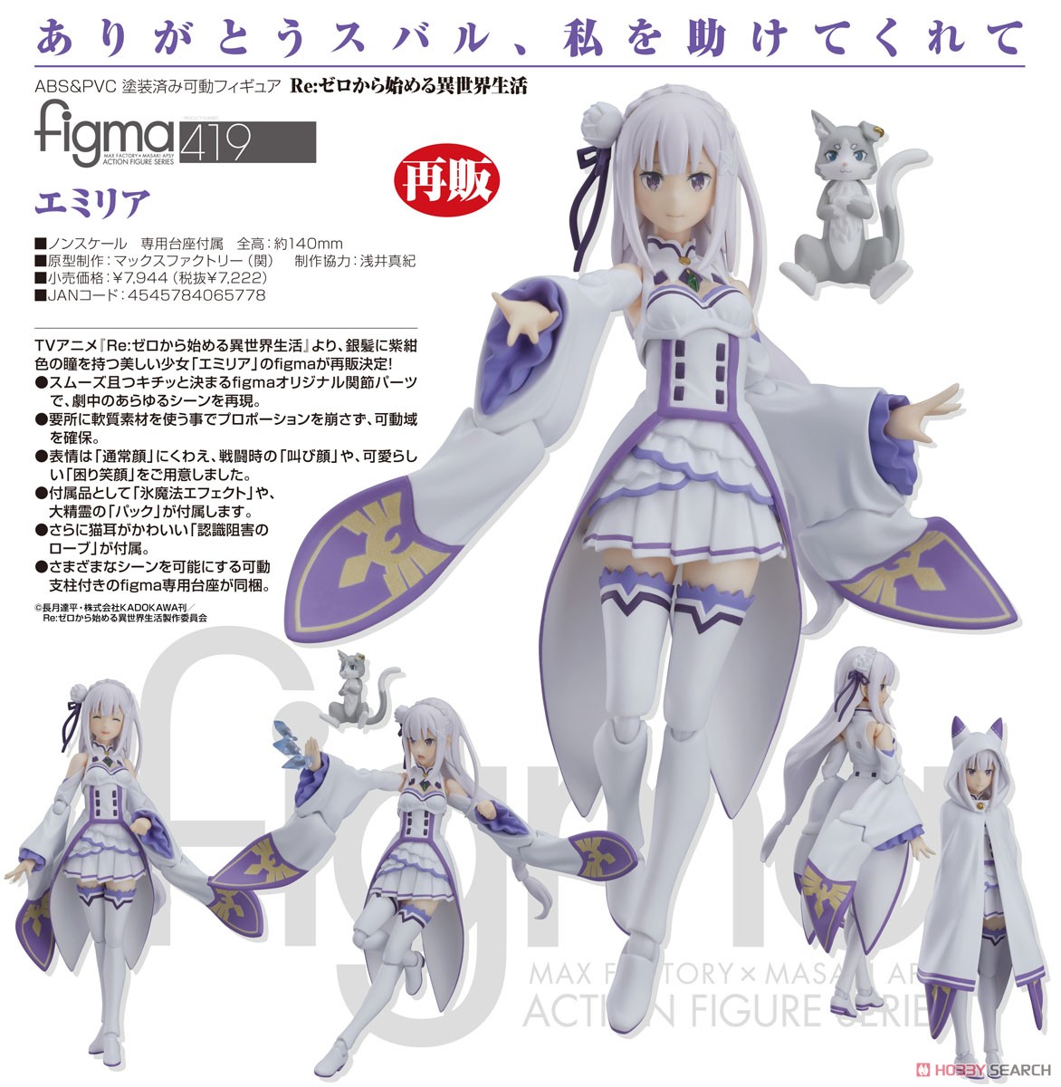 figma エミリア (フィギュア) 商品画像6