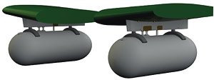 三式戦闘機 飛燕 I型丁 増槽&増槽架 (タミヤ用) (プラモデル)