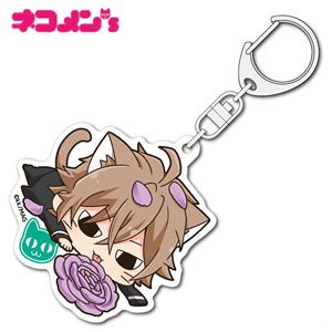 [Donten ni Warau] Nekomens Acrylic Key Ring Hirari (Anime Toy)