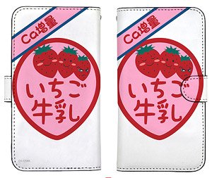 Gin Tama Gin-san`s Strawberry Milk Notebook Type Smart Phone Case 148 (Anime Toy)