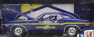 1970 Dodge Challenger R/T HEMI - Blue w/Yellow Stripe (Diecast Car)