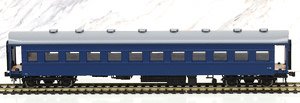 16番(HO) オハ35絞折妻・鋼板屋根・青15号 (塗装済み完成品) (鉄道模型)