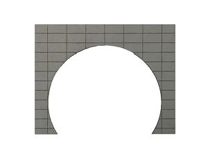 [memory`s(メモリーズ)] トンネルポータル コンクリート 複線 グレー (鉄道模型)