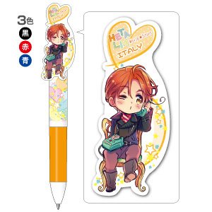 [Hetalia World Stars] 3 Color Ballpoint Pen Italy (Anime Toy)