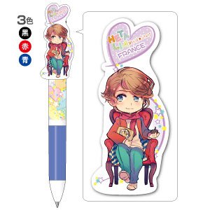 [Hetalia World Stars] 3 Color Ballpoint Pen France (Anime Toy)