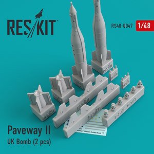 Paveway-II (UK) Bomb (2 Pieces) (Tornado, Eurofighter,Buccaneer, Harrier ) (Plastic model)