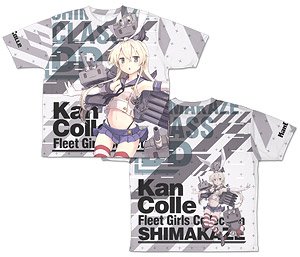 Kantai Collection Shimakaze Double Sided Full Graphic T-Shirts Decisive Battle Mode M (Anime Toy)