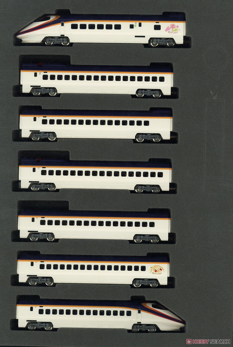 JR E3-1000系 山形新幹線 (つばさ・新塗装) セット (7両セット) (鉄道模型) 商品画像1