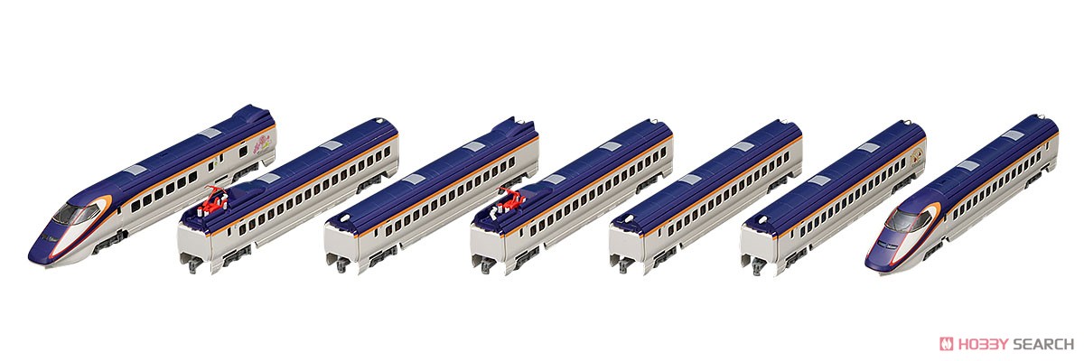 JR E3-1000系 山形新幹線 (つばさ・新塗装) セット (7両セット) (鉄道模型) 商品画像11