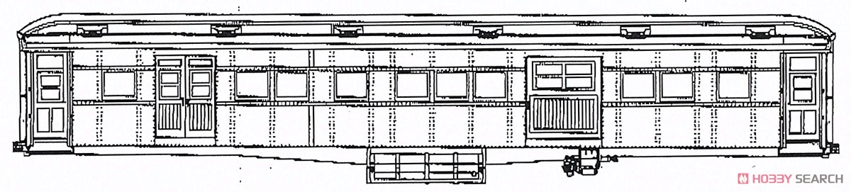 16番(HO) スユ36000 灯火管制 プラ製ベースキット (組み立てキット) (鉄道模型) その他の画像1