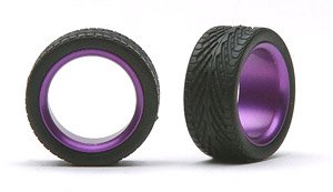 Sleeves 23` Alum.Polished Purple w/Tires (Set of 4) (Accessory)