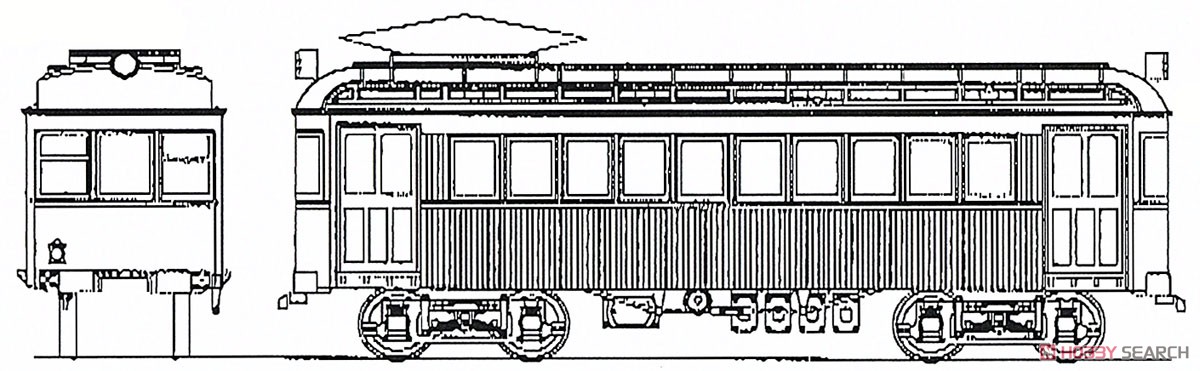 16番(HO) 目黒蒲田電鉄 デハ1形電車 キット (組み立てキット) (鉄道模型) その他の画像1