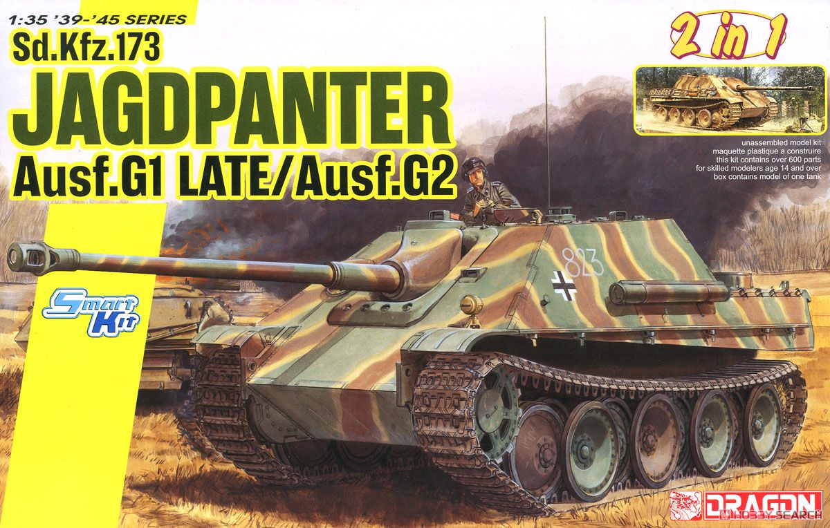 Jagdpanther Ausf.G1 Late Production / Ausf.G2 (2 in 1) (Plastic model) Package1