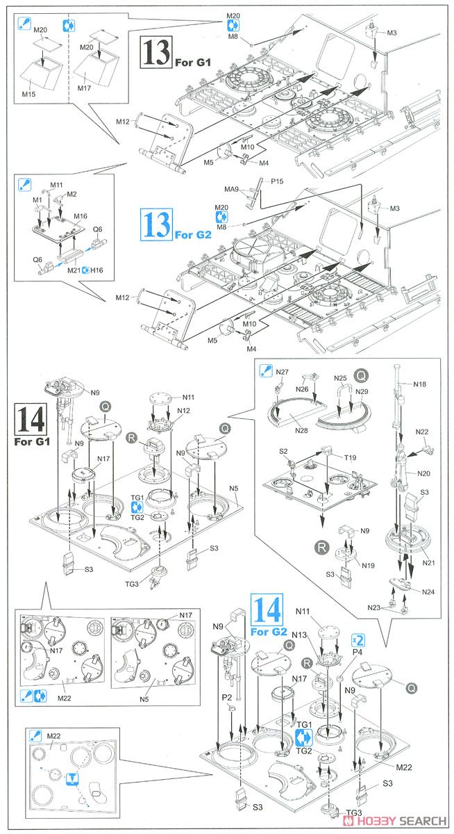 Jagdpanther Ausf.G1 Late Production / Ausf.G2 (2 in 1) (Plastic model) Assembly guide7