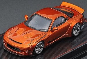 Rocket Bunny RX-7 (FD3S) Orange Metallic (ミニカー)