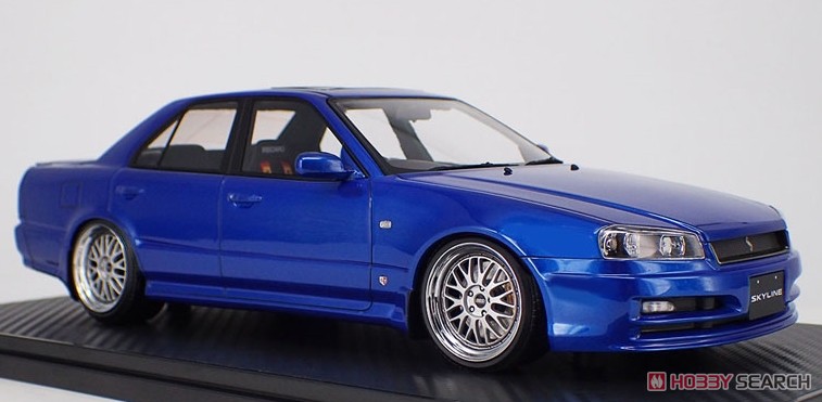 Nissan Skyline 25GT Turbo (ER34) Blue Metallic (ミニカー) その他の画像1