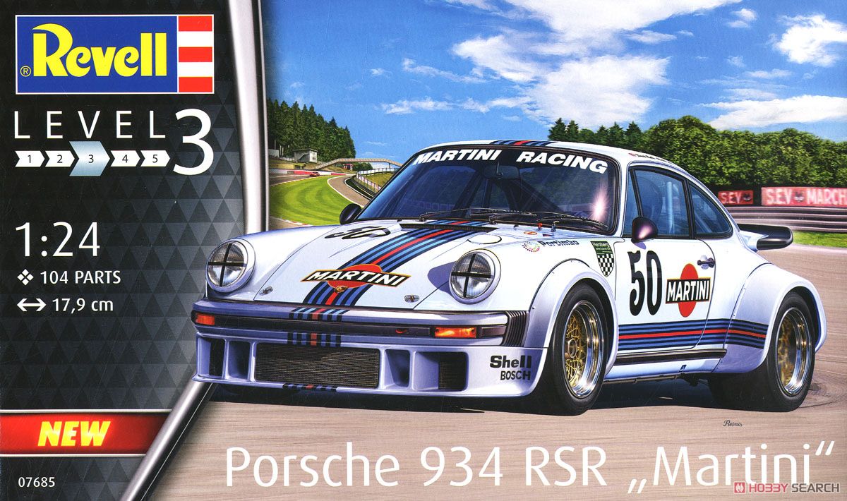 ポルシェ 934 RSR マルティニ (プラモデル) パッケージ1