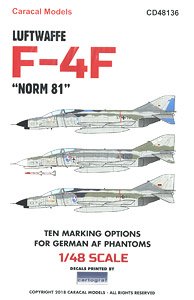 ドイツ空軍 F-4F ファントムII `Norm 81` (デカール)