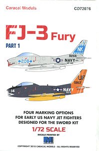 アメリカ海軍 FJ-3 フューリー Part 1 (デカール)