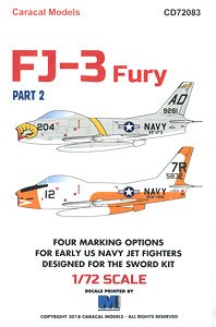 アメリカ海軍 FJ-3 フューリー Part 2 (デカール)