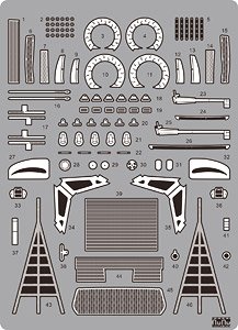 1/24 Racing Series BMW M6 GT3 2016 GT Series Italy Monza Detail Up Parts (Accessory)