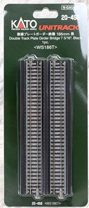 Unitrack Double Track Plate Girder Bridge 186mm (7 5/16``), Black < WS186T > (1pc.) (Model Train)