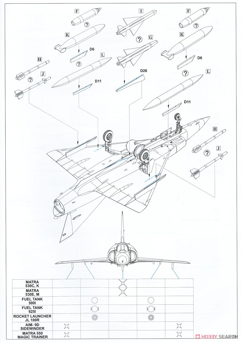 ミラージュIIIC プロフィパック (プラモデル) 設計図11