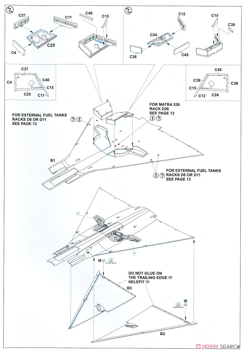 ミラージュIIIC プロフィパック (プラモデル) 設計図3