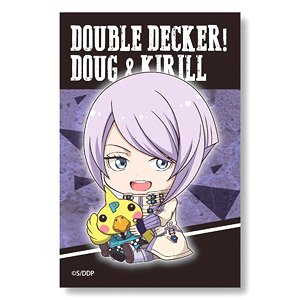 ぎゅぎゅっとBIGスクエア缶バッチ DOUBLE DECKER! ダグ＆キリル キリル (キャラクターグッズ)