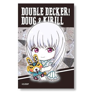 ぎゅぎゅっとBIGスクエア缶バッチ DOUBLE DECKER! ダグ＆キリル ユリ (キャラクターグッズ)