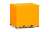 (HO) Body 10 Ft. Container With Ground Plate, Yellow (2 Pieces) (Model Train) Item picture1