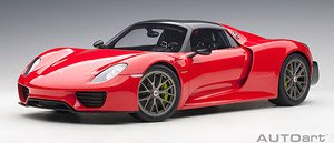 Porsche 918 Spyder Weissach Package (Red) (Diecast Car)