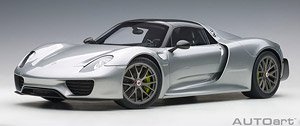 Porsche 918 Spyder Weissach Package (Silver Metallic) (Diecast Car)