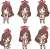 Kizuna AI Nendoroid Plus Collectible Keychains (Set of 6) (Anime Toy) Item picture1