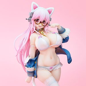 Super Sonico White Cat Ver. (PVC Figure)