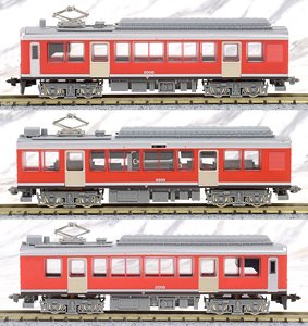 Hakone Tozan Railway Type 2000 `Rhaetian Railway Paint` (Early Version) (3-Car Set) (Model Train)