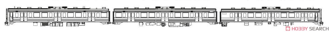 16番(HO) 211系 3000番代 クモハ211 3000・モハ210 3000・クハ210 3000 未塗装プラスチックボディーキット (3両・組み立てキット) (鉄道模型) その他の画像1