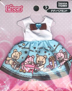 Clothes Licca Happy Dress Collection 2019 Teddy Bear Mint (Licca-chan)