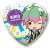 The Idolm@ster Side M Side Mini Heart Can Badge Glory Monochrome Kirio Nekoyanagi (Anime Toy) Item picture1