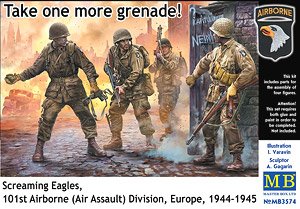 Screaming Eagles 101st Airborne Division Europe 1944-1945 (Set of 4) (Plastic model)