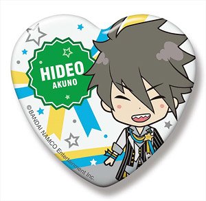 The Idolm@ster Side M Side Mini Heart Can Badge Glory Monochrome Hideo Akuno (Anime Toy)