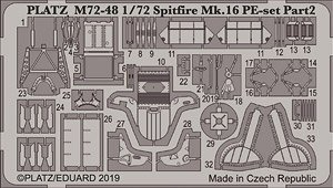 スピットファイア Mk.XVI 用 エッチングパーツ・パート2 (脚カバー・操縦席など) (プラモデル)