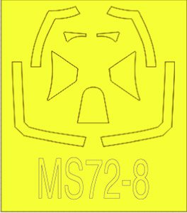 スピットファイア Mk.XVI バブルトップ用 マスクシート (プラモデル)