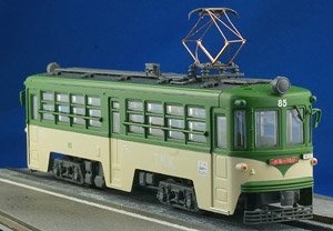 1/80(HO) Tamaden Type 80 Pre-Colored Kit Two Car Set (Green/Cream) (2-Car Unassembled Kit) (Model Train)