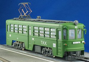 1/80(HO) Tamaden Type 80 Pre-Colored Kit Two Car Set (Green) (2-Car Unassembled Kit) (Model Train)