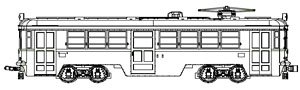 16番(HO) 玉電 60 未塗装キット2両セット (2両・組み立てキット) (鉄道模型)