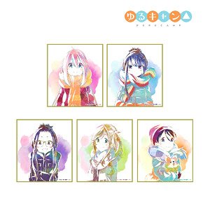 Yurucamp Trading Ani-Art Colored Paper (Set of 5) (Anime Toy)